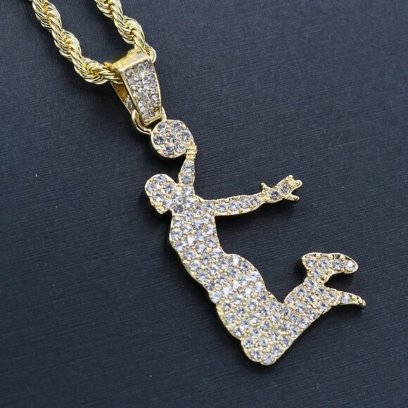 Iced Out Hang Time 24" Necklace - Picture 1 of 2